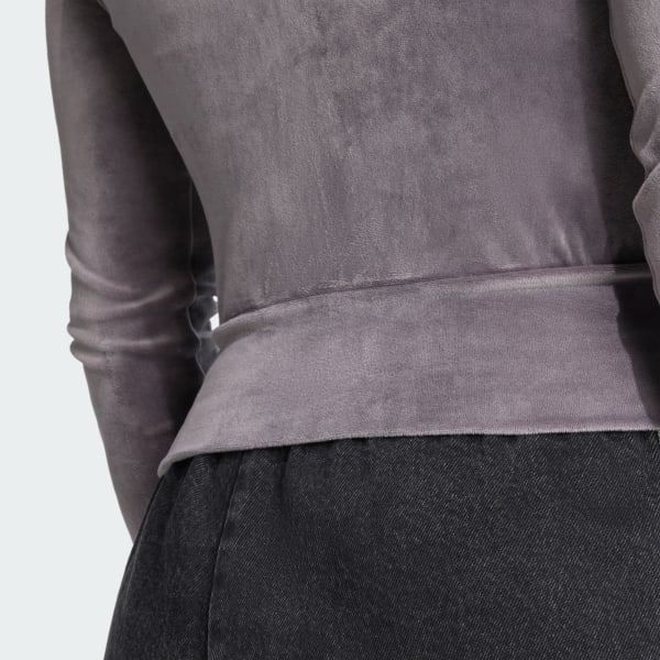 Essentials Velvet Fitted Track Top