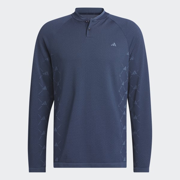 adidas ポロシャツ PRIMEKNIT サイドシームレス スタンドカラー