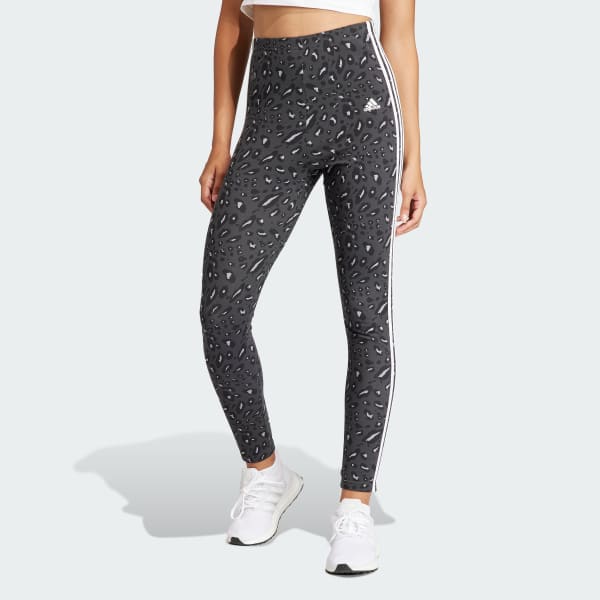 Gris Licras Essentials 3 Rayas Animal Print