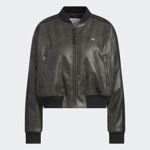 Black PU 재킷 패드