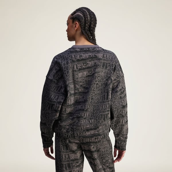 Black adidas By Stella McCartney Loose Sweatshirt Printed