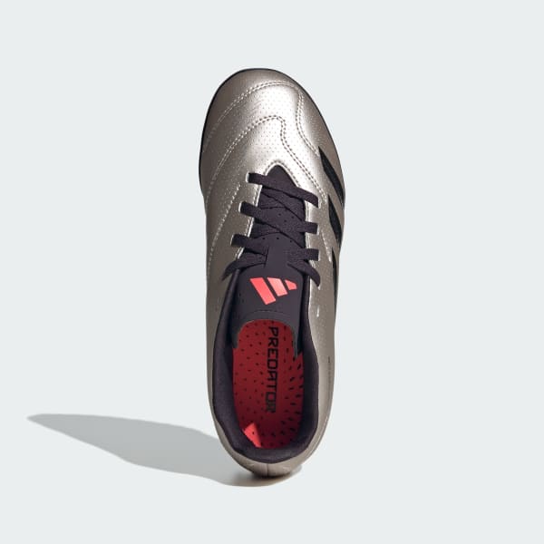 Gris Calzado de Fútbol Predator Club Pasto Sintético Niños