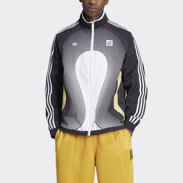 adidas × NTS Radio 総柄プリント SSTトラックトップ - ブラック