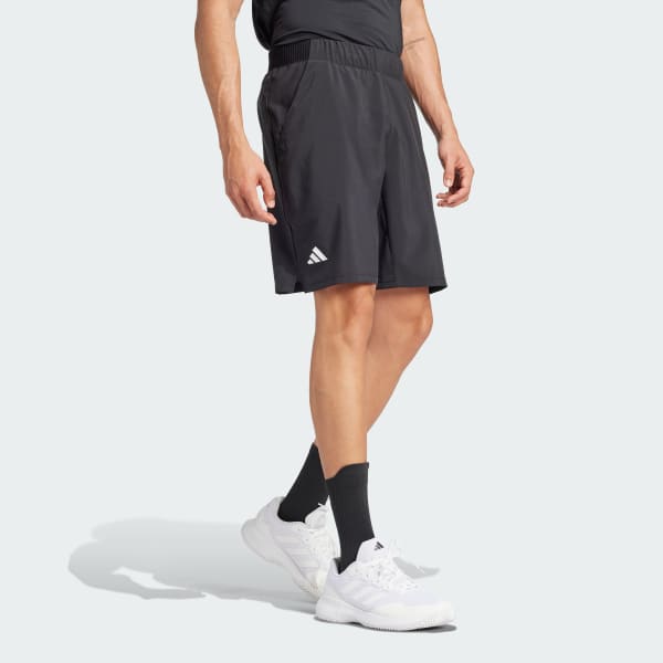 zwart Club Tennis Climacool Stretch Geweven Short