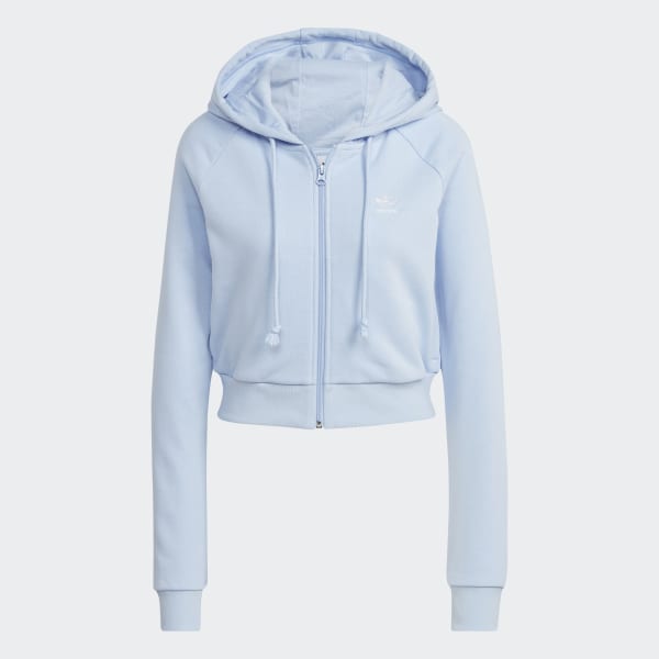 Adidas cropped clearance hoodie blue