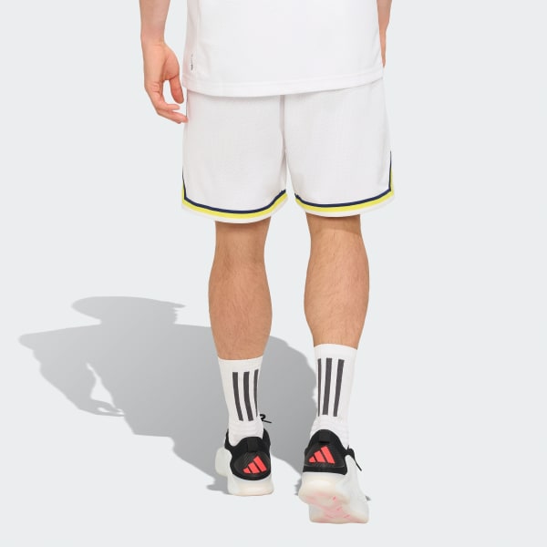 Beyaz Fenerbahçe Basketbol 25/26 Antrenman Erkek Şortu