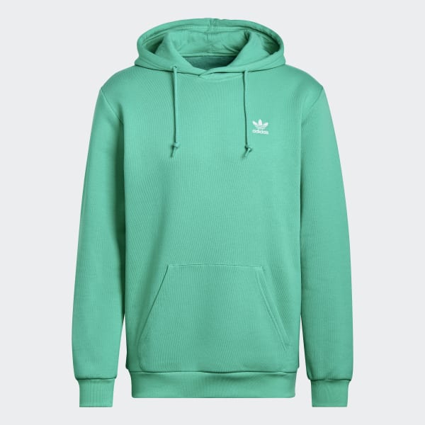 Zielony Adicolor Essentials Trefoil Hoodie JKZ47