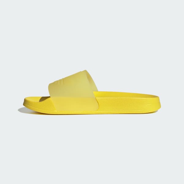 Adidas on sale yellow slides