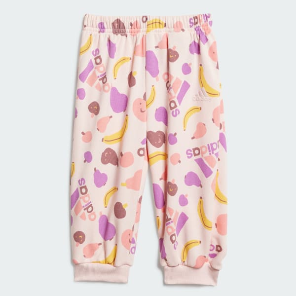 Pink Essentials Allover Print Jogger Set Kids