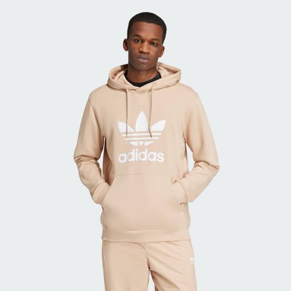Poleron con Capucha Adicolor Classics Trifolio Beige adidas adidas Chile