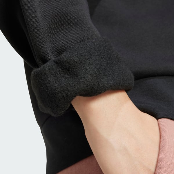 adidas Essentials Small Logo Feelcozy Sweatshirt - Black