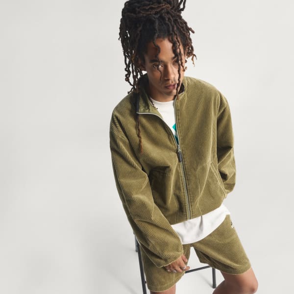 ADIDAS EQUIPMENT REVERSIBLE CORDUROY JACKET - Green | Free
