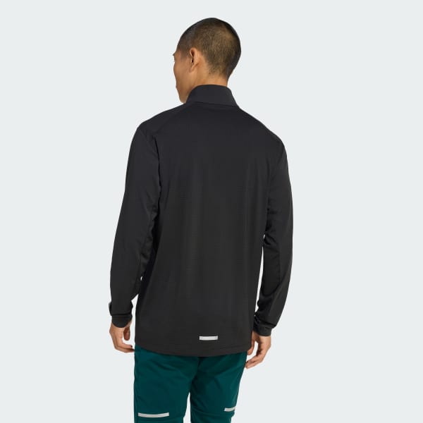 Black Terrex Xperior Half-Zip Long-Sleeve Top