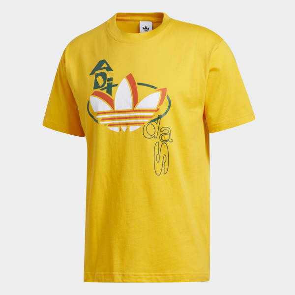 adidas Remera Streetball Trifolio Amarillo | adidas Argentina