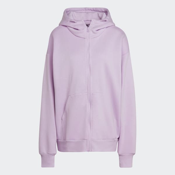 fialová Mikina s kapucňou Studio Lounge Fleece Full-Zip