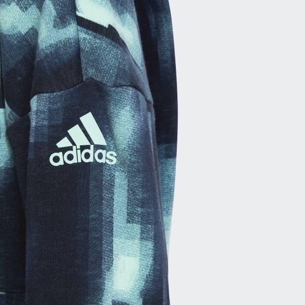 zelená Mikina s kapucňou ARKD3 Loose Fit