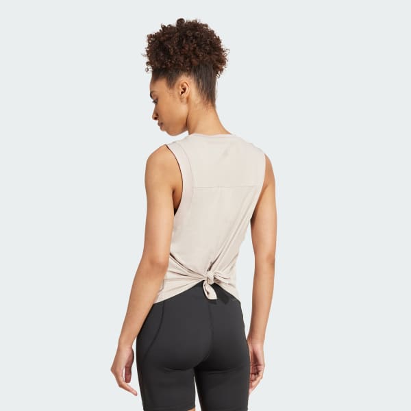 Beige Playera sin Mangas Studio