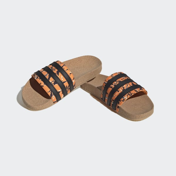oranzová Šľapky Adilette