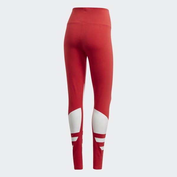red and white adidas leggings