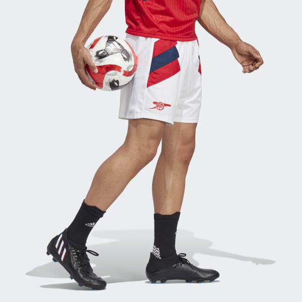 White Arsenal Icon Shorts