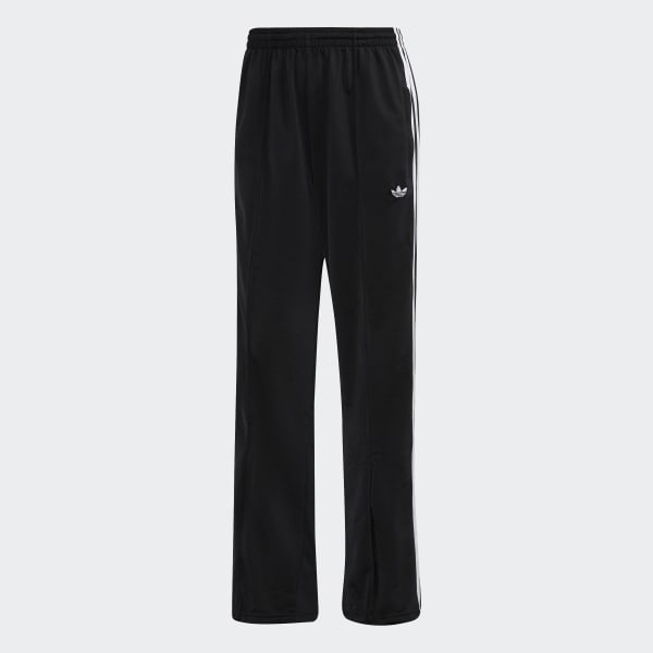 Black Flared Firebird Track Pants with Front-Zip Flared Effect IZN32