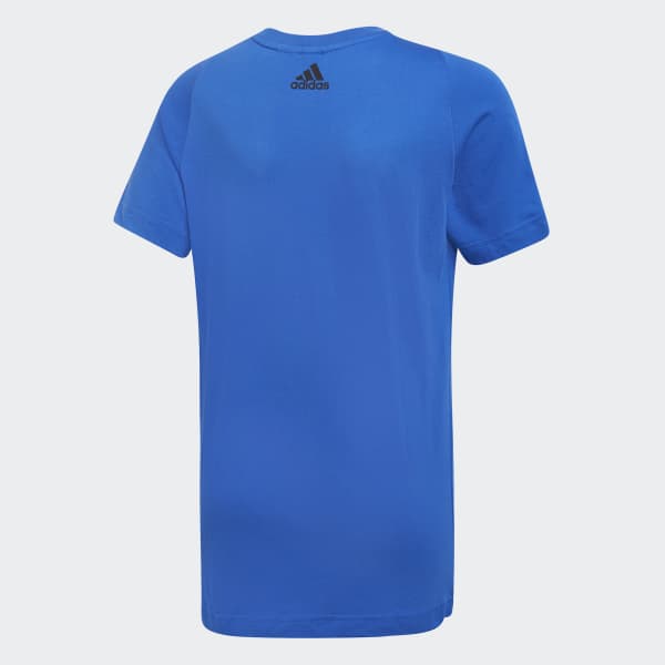 adidas Essentials Linear T-Shirt - Blue | adidas UK