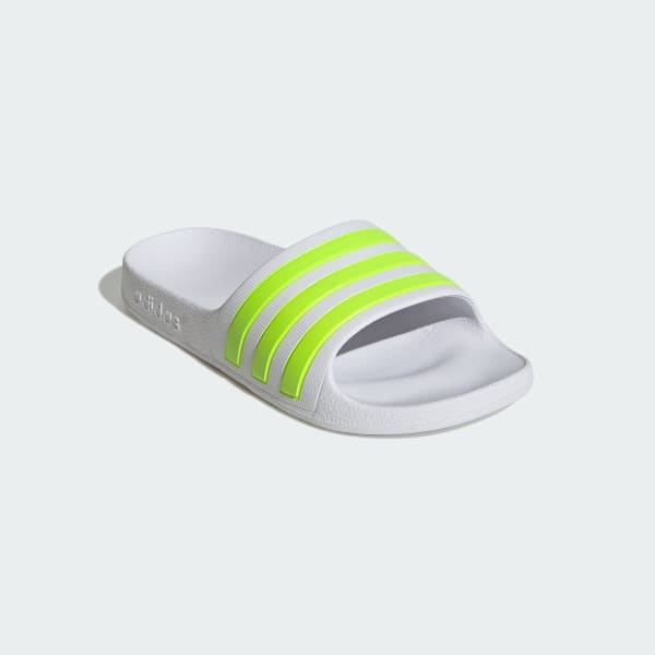 Blanco Ojotas adilette Aqua