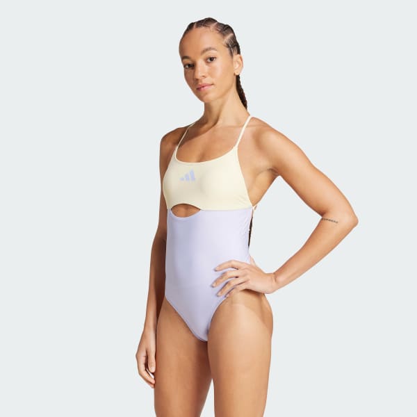 Lilla Padded Colorblock X-Back badedragt