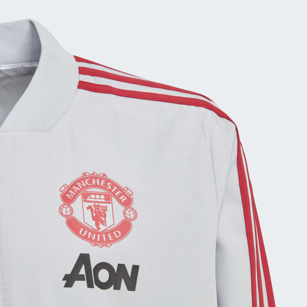 adidas Manchester United Presentation Jacket - Grey | adidas UK