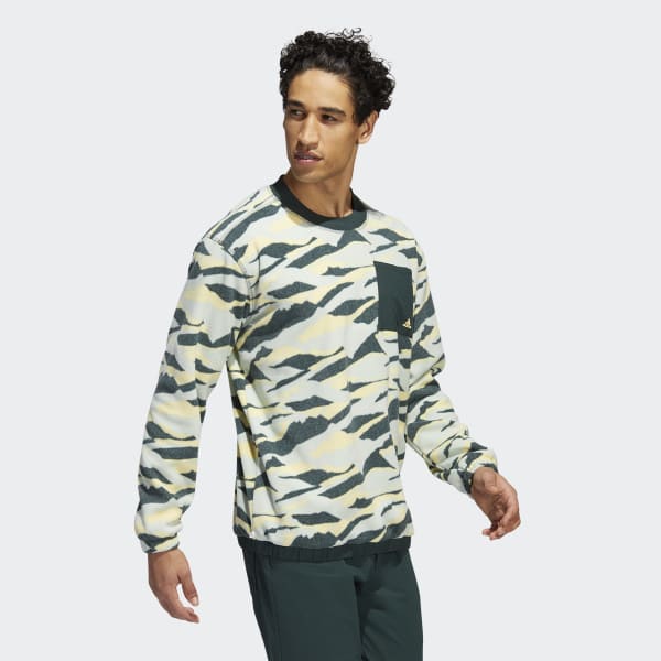 groen Texture-Print Sweatshirt