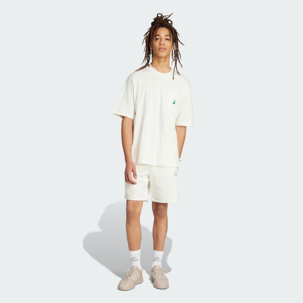 adidas Dog Soccer Patch Pocket Graphic Tee - White | Free