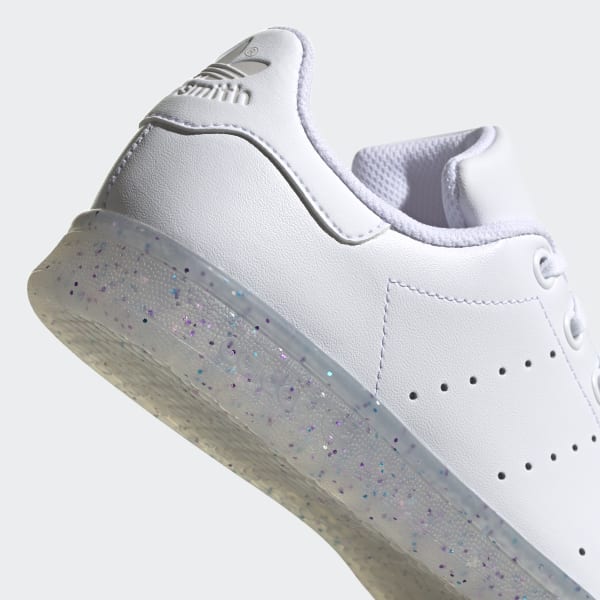 Kids Stan Smith All White Shoes with 