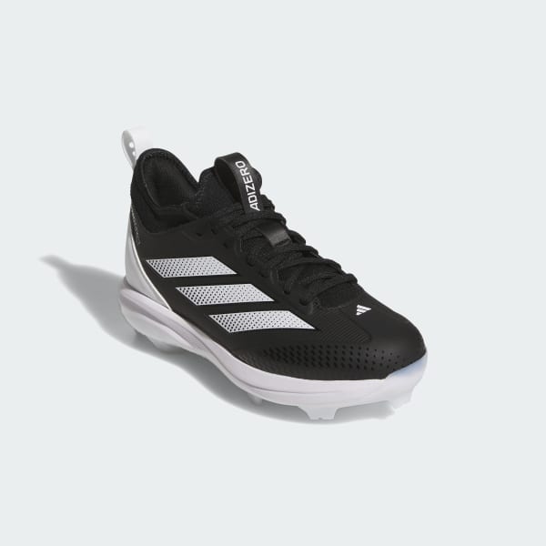 Schwarz Adizero Impact 2.0 TPU Stollenschuh Kids