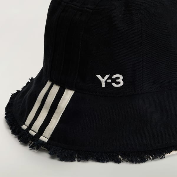 adidas Y-3 STRIPES BUCKET HAT - Black | Free Shipping with adiClub