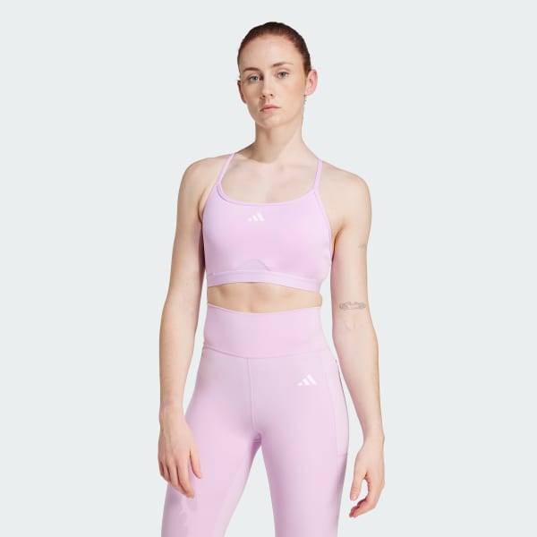 สีม่วง สปอร์ตบราซัพพอร์ตระดับต่ำ Aeroreact