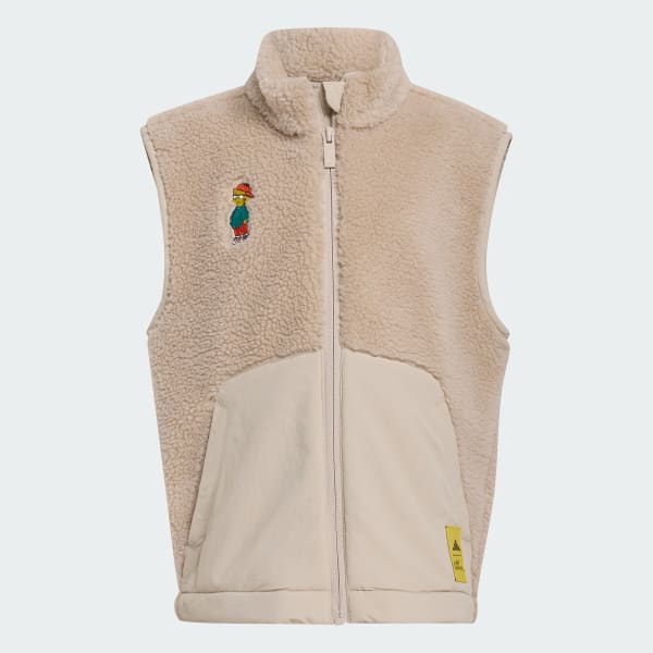 Beige 아디다스 심슨 가족 아동용 베스트