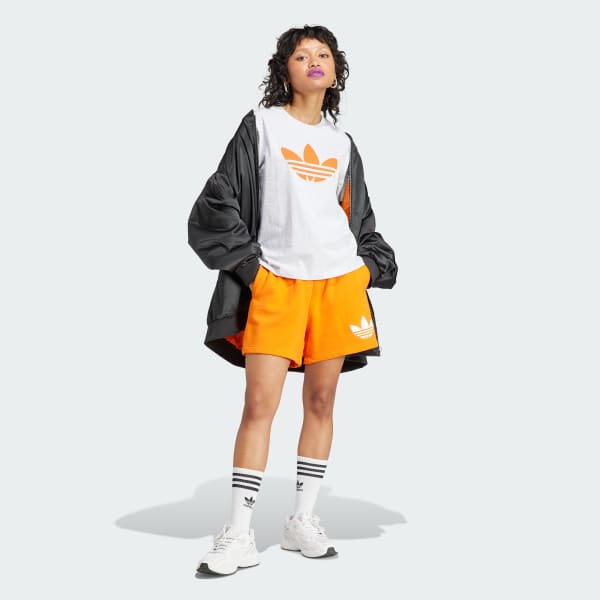 Naranja Pantalón corto Pearl Trefoil Loose Fit