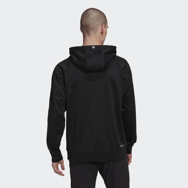 Zwart AEROREADY Game and Go Camo Logo Hoodie RM101