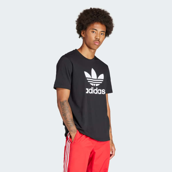 Black Adicolor Trefoil Tee