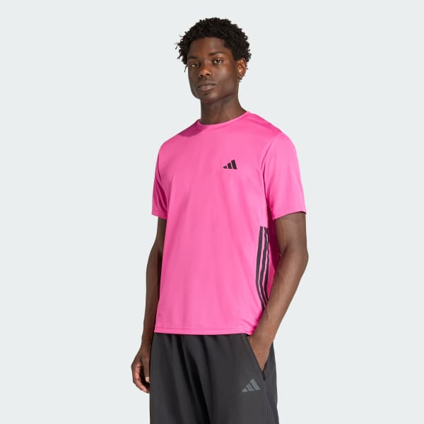 Rosado POLERA WORKOUT BASE ESSENTIALS CON LAS 3 TIRAS