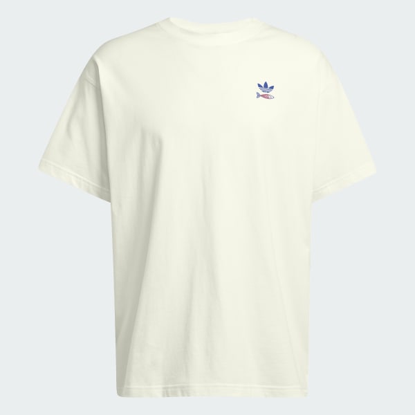 White SARDINES GRAPHIC TEE