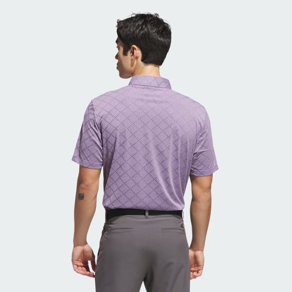 adidas Ultimate365 Hounds Jacquard Polo Shirt - Grey | Free