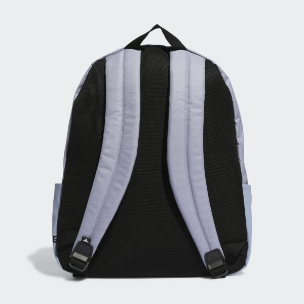 Purple Classic 3-Stripes Horizontal Backpack