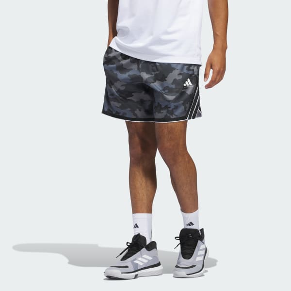 ADIDAS CRAZY LITE CAMO AOP SHORTS Grey Free Shipping with adiClub adidas US