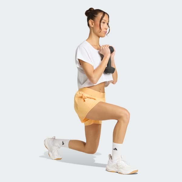 Orange Pacer Workout Flex Woven Shorts