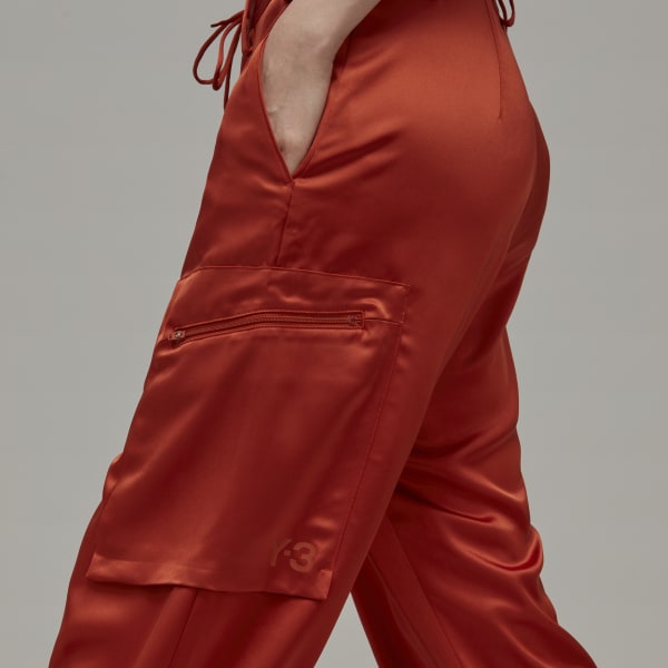 Czerwony Classic Tech Silk Cargo Pants
