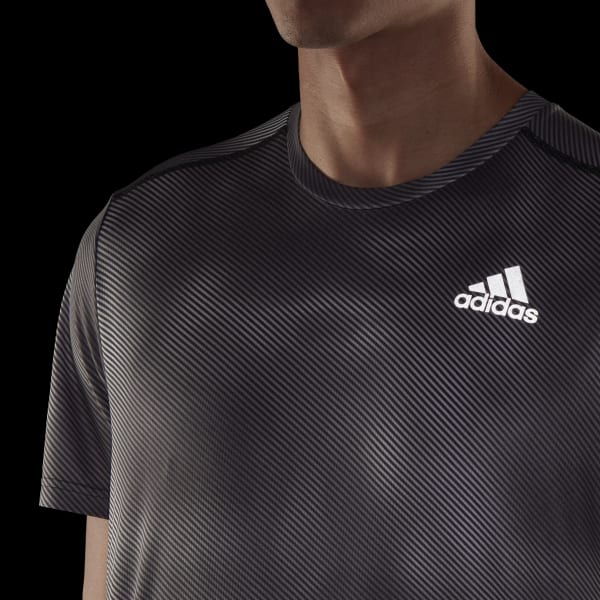 sedá Tričko Own the Run Colorblock HL207