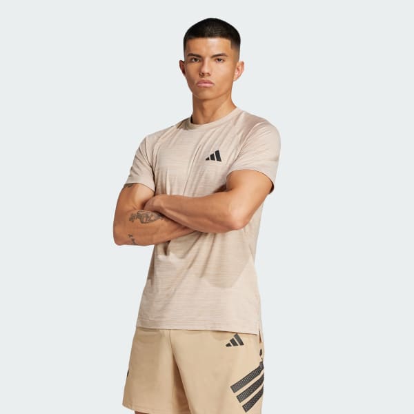 Beige Gym+ Tee