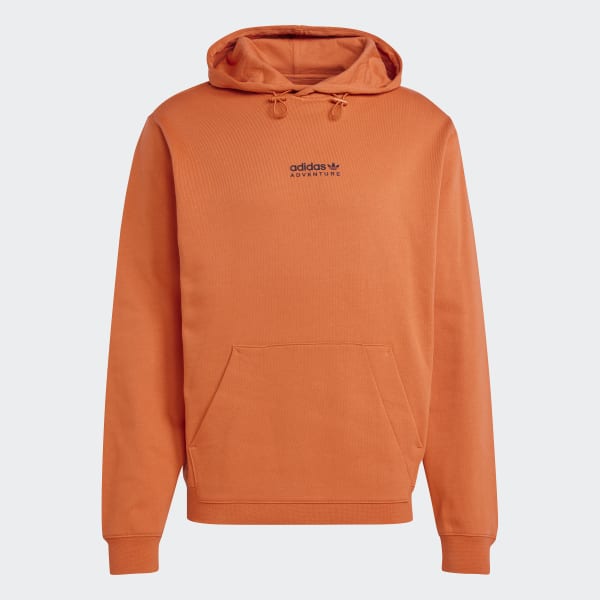 Mens orange adidas hoodie sale