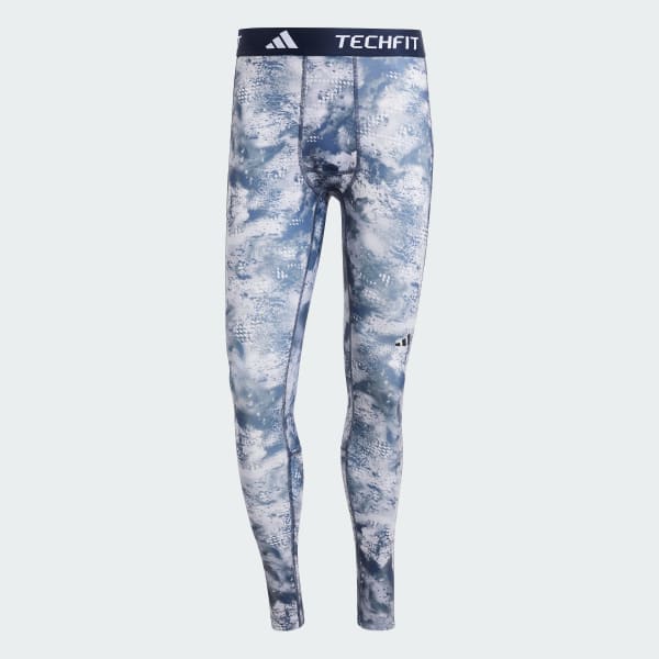 Adidas Men s Techfit Long Leggings Small Shadow Navy